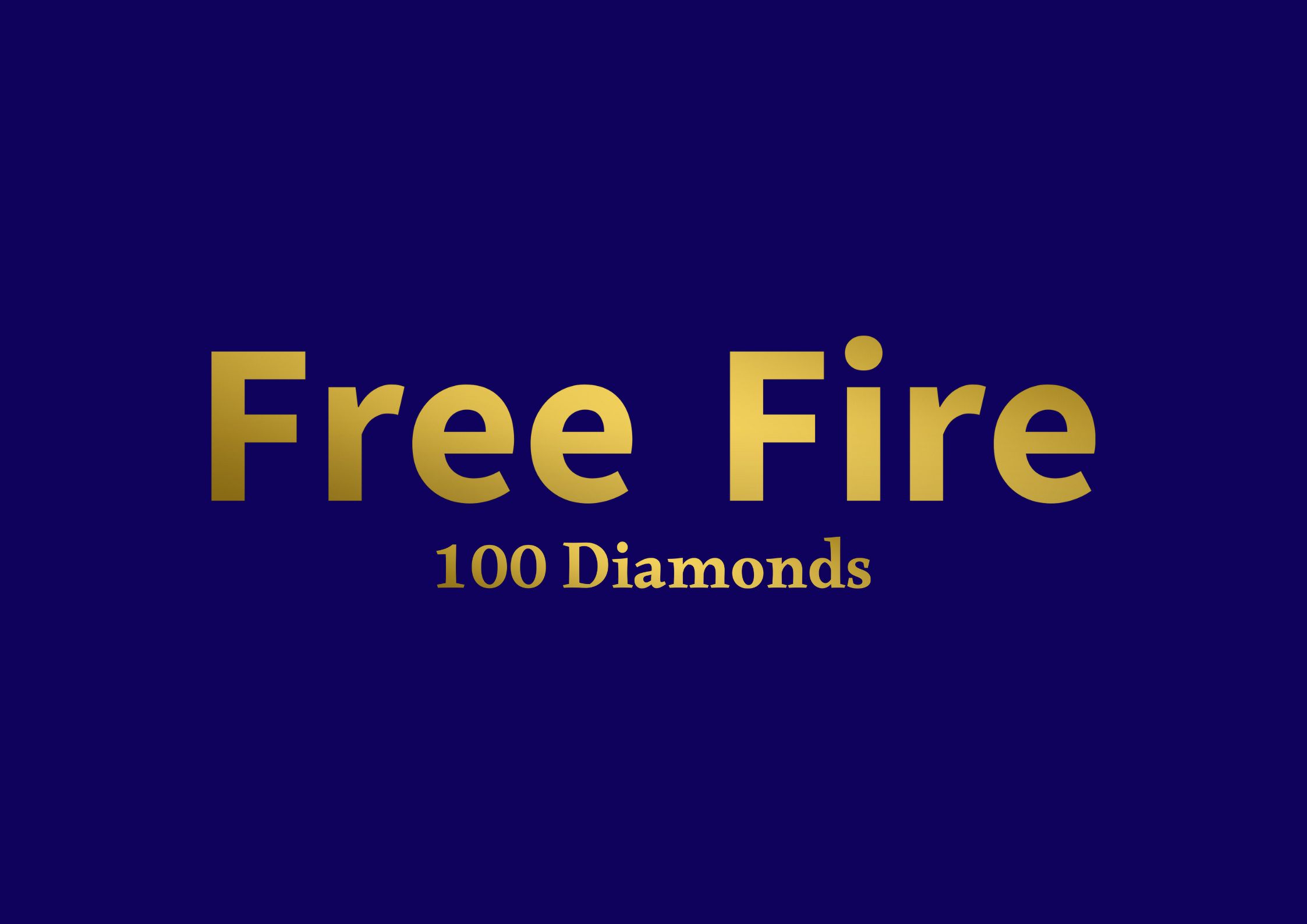 Free Fire 100 Diamonds