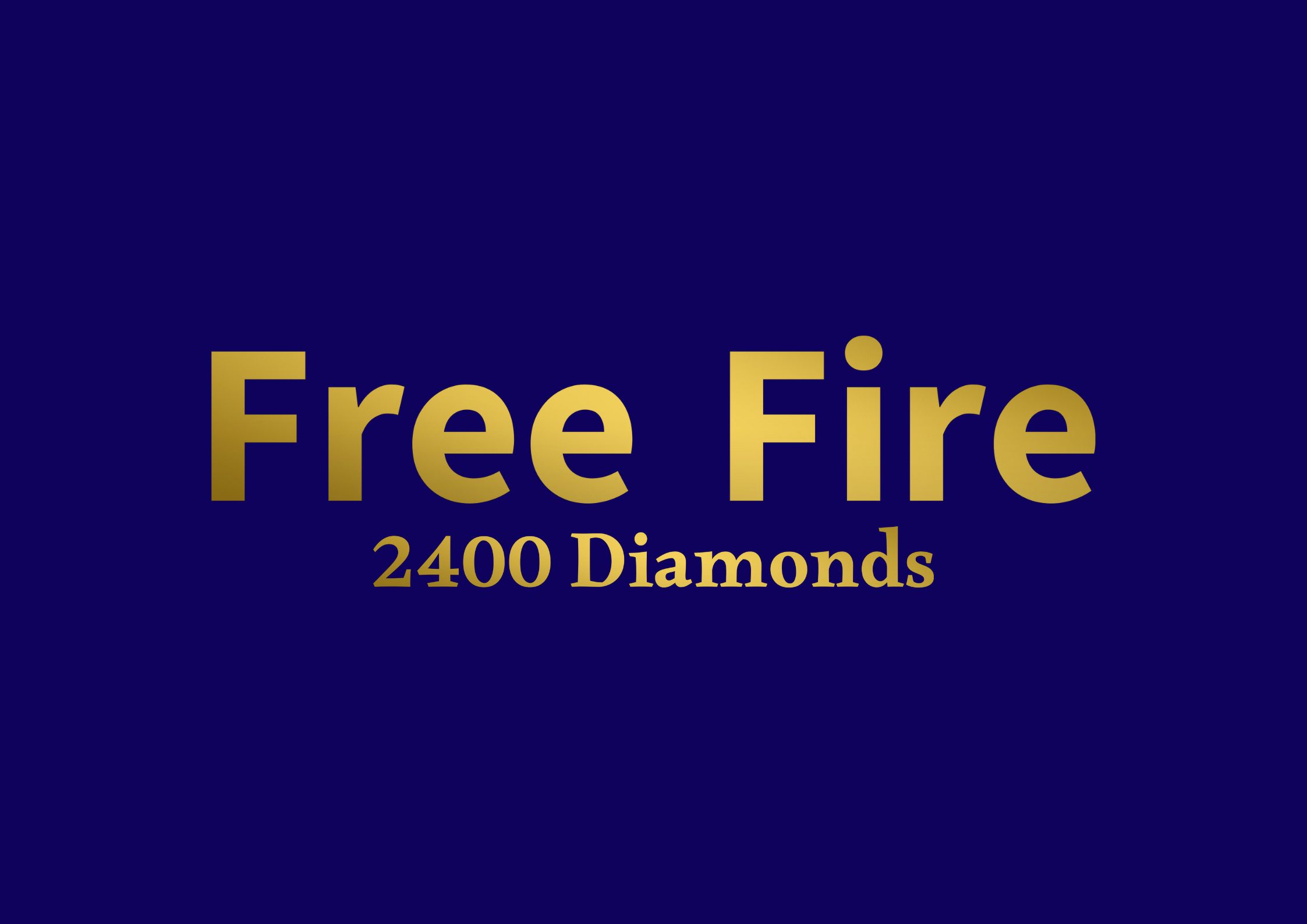Free Fire 2400 Diamonds