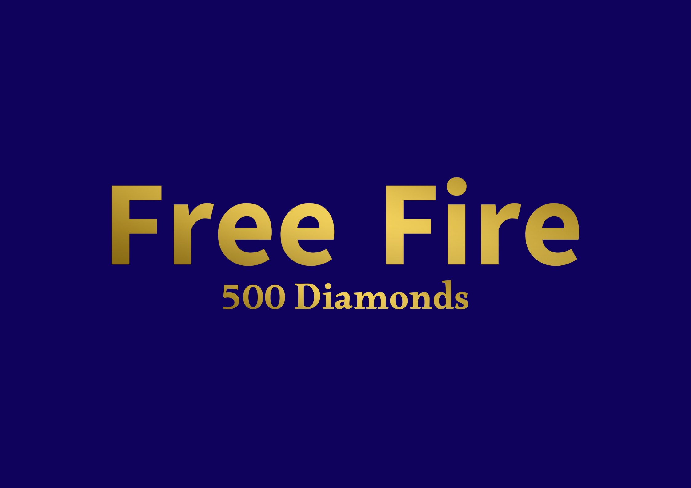 Free Fire 500 Diamonds
