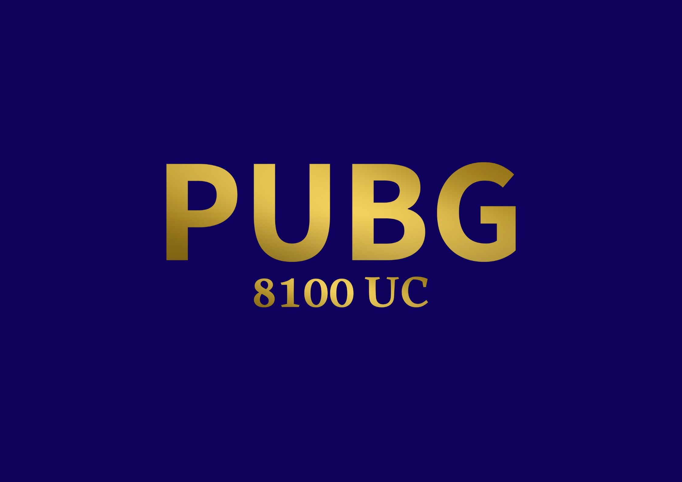 PUBG 8100 UC