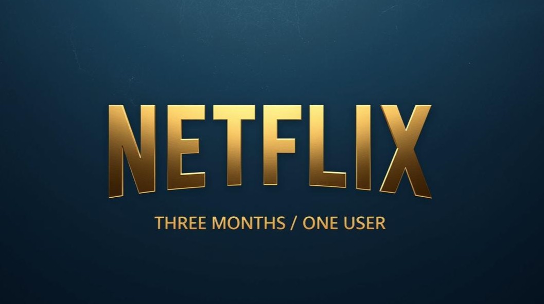 Netflix Three Months One User