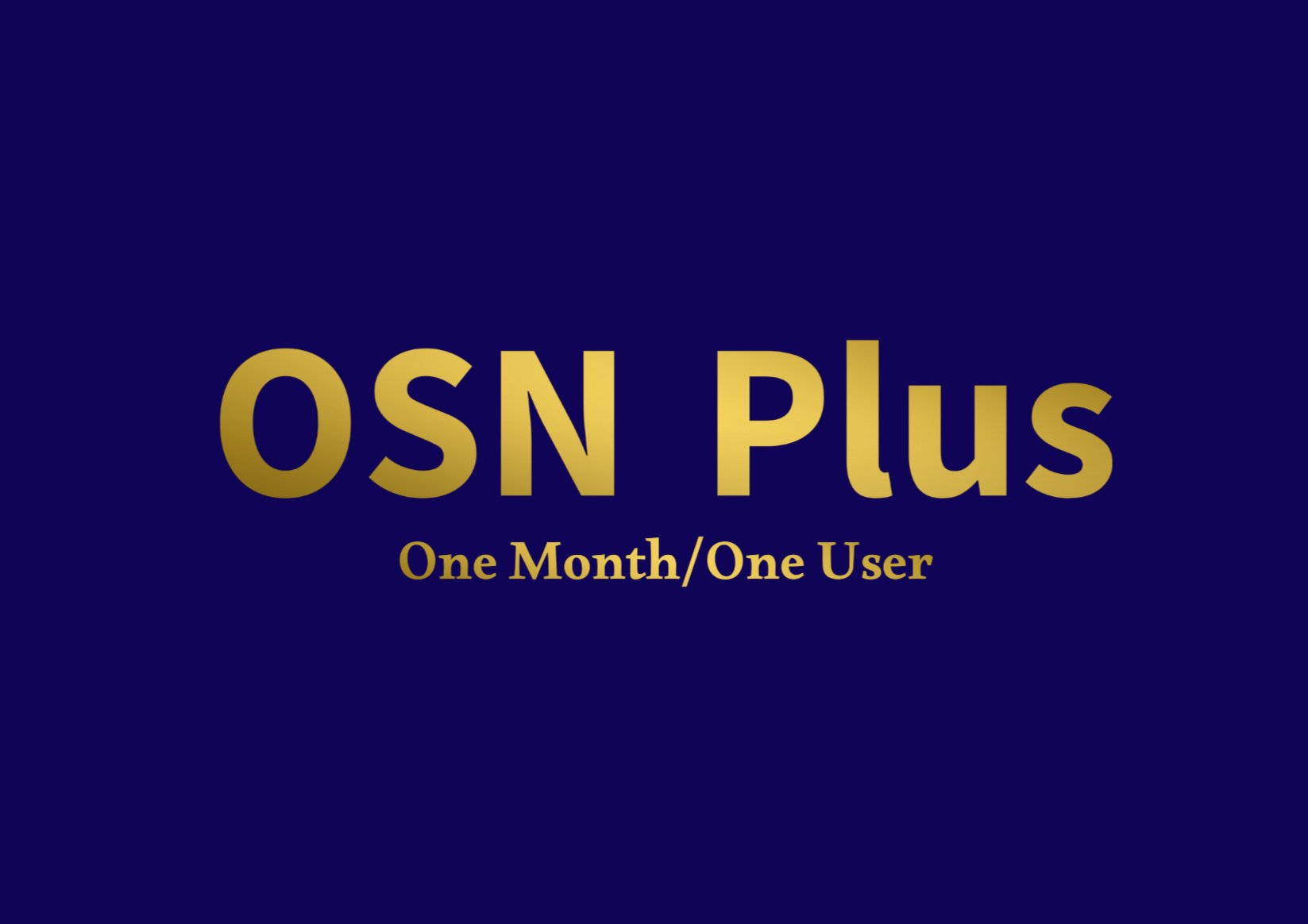 OSN Plus One Month