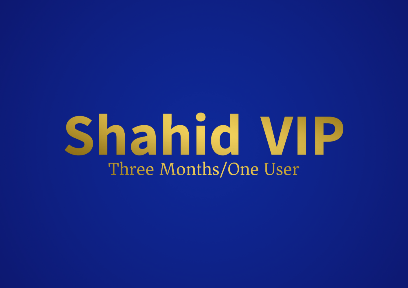 Shahid VIP Three Months One User