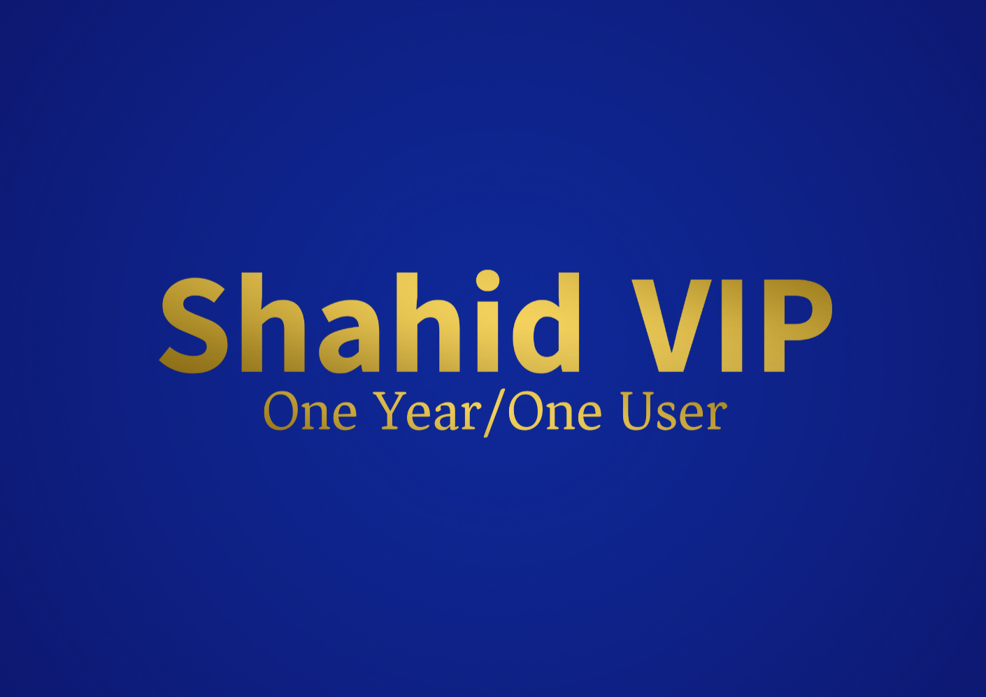 Shahid VIP One Year One User