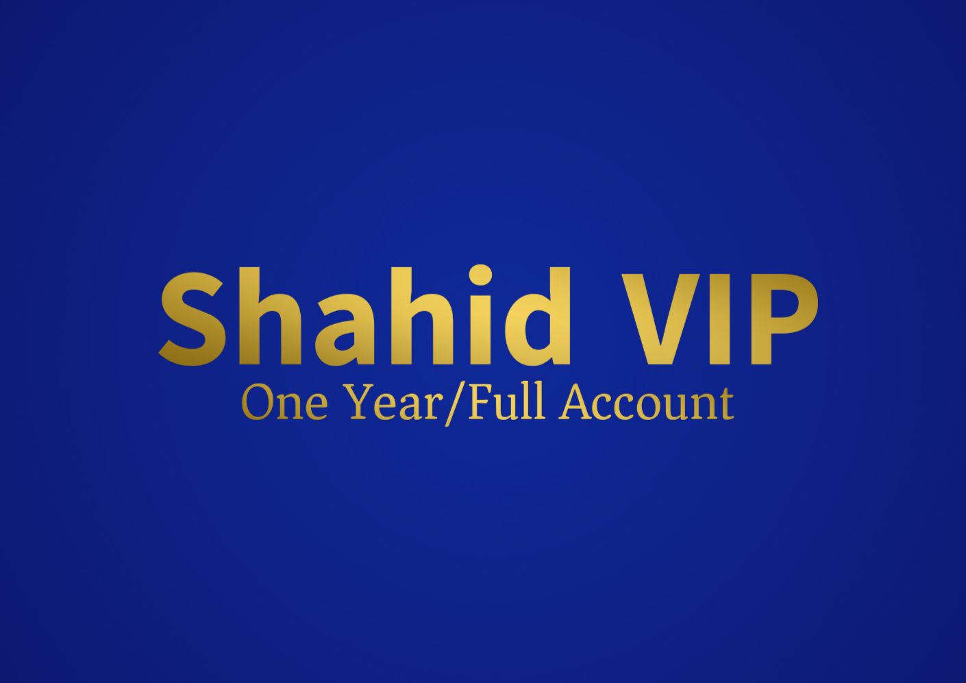 Shahid VIP One Year Full Account