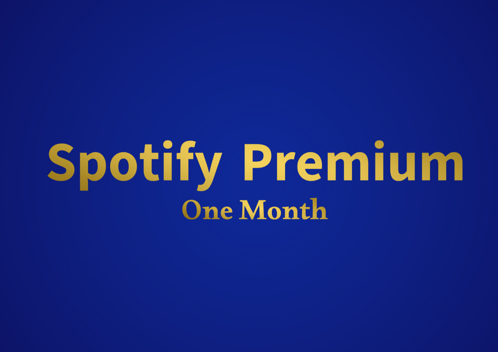 Spotify One Month